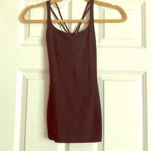 Black Lululemon workout top
